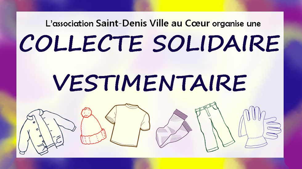 Illustration Action sociale et solidaire - Collecte solidaire vestimentaire