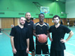 Photo des 4 basketteurs
