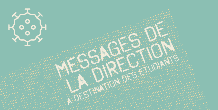 Illustration Messages de la direction de l'Université à destination des étudiants