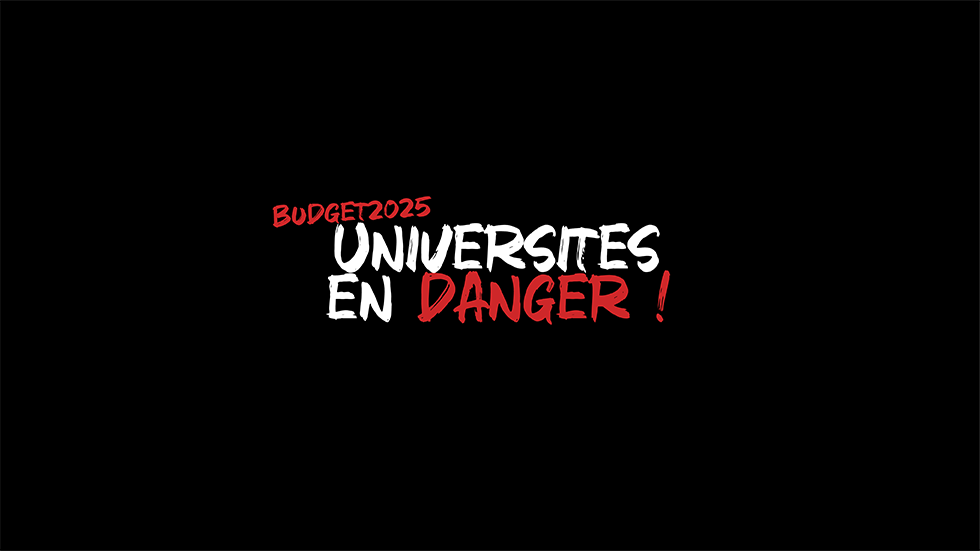 Illustration Budget 2025 - Universités en danger !