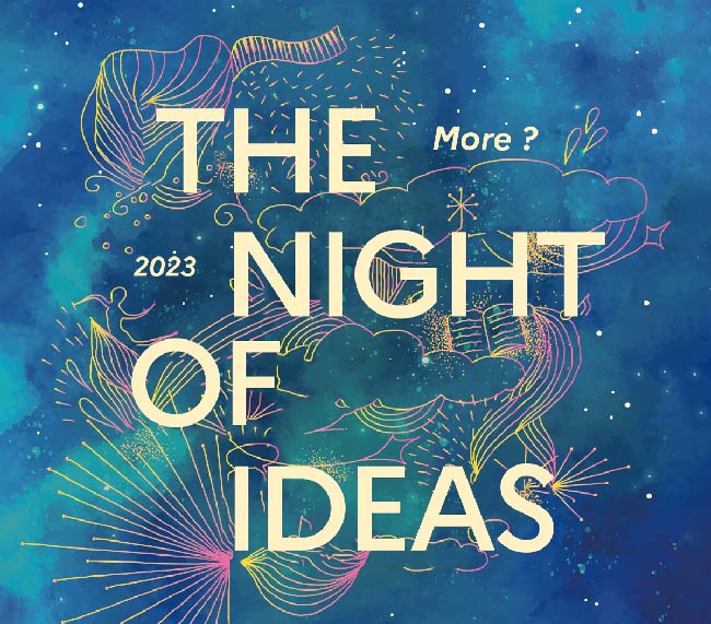 Illustration Nuit des idées de l'université europénne ERUA / ERUA's Night of Ideas - 2023