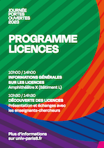 Programme - Licences